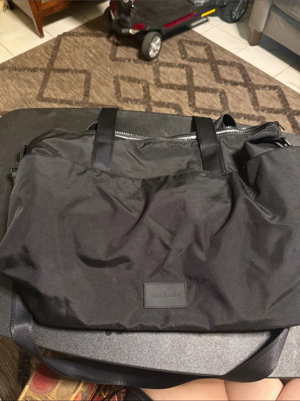 Black womans Travel Tote Bag